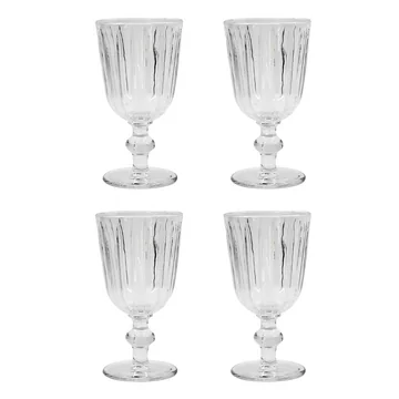 Groove Weinglas, klar (4er-Set) von Nicolas Vahé