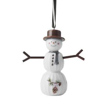 Hammershøi Christmas 2024, Schneemann, H 9,5 cm, weiss (hängend) von Kähler Design