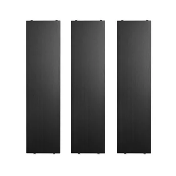 String - Regalboden 78 x 20 cm (3er-Pack), Esche schwarz gebeizt