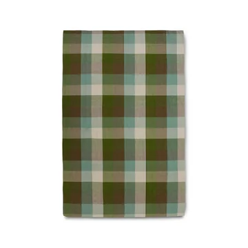 HKliving - Vida Check Tischdecke, 140 x 220 cm, mint / olive
