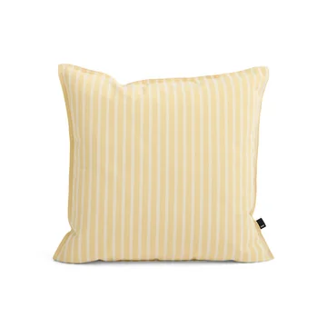 HAY - Terrazza Outdoor Kissen, 50 x 50 cm, dicke Streifen, gelb