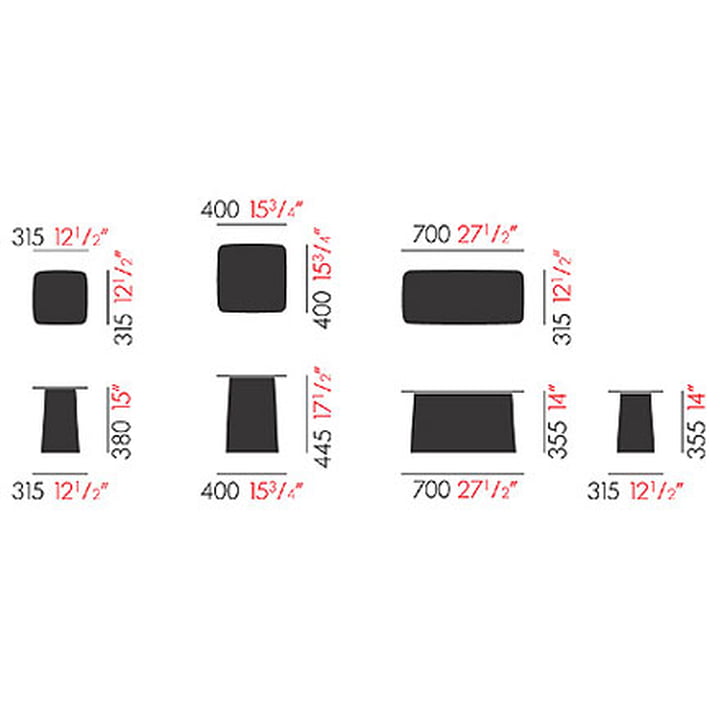 Metal Side Table Indoor Vitra connox.at