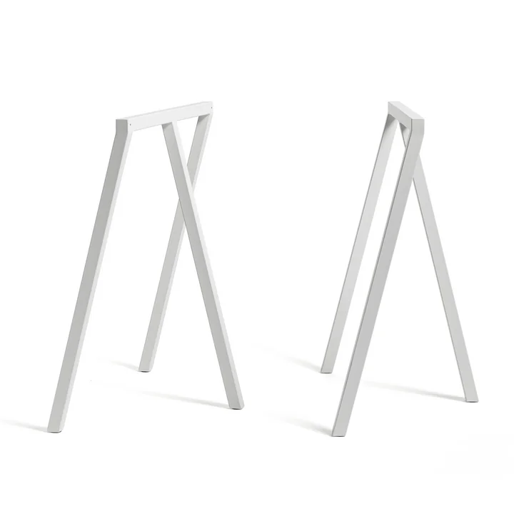 Loop Tischböcke Stand Frame von HAY in Weiß (2 Stück)