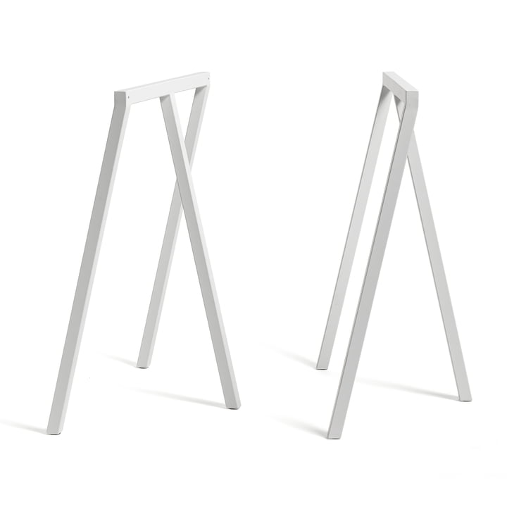 Loop Tischböcke Stand Frame High von Hay in Weiß (2 Stück)