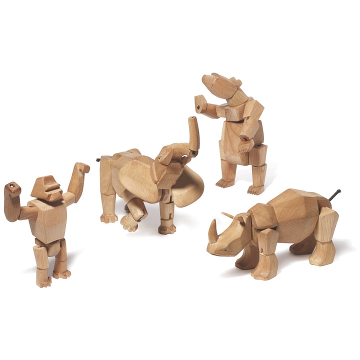 Die verschiedenen Wooden Creatures von Areaware für Kinder ab 12