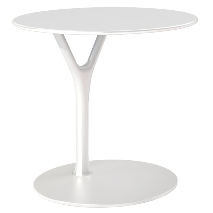 Der weiße Wishbone Table von Frost 