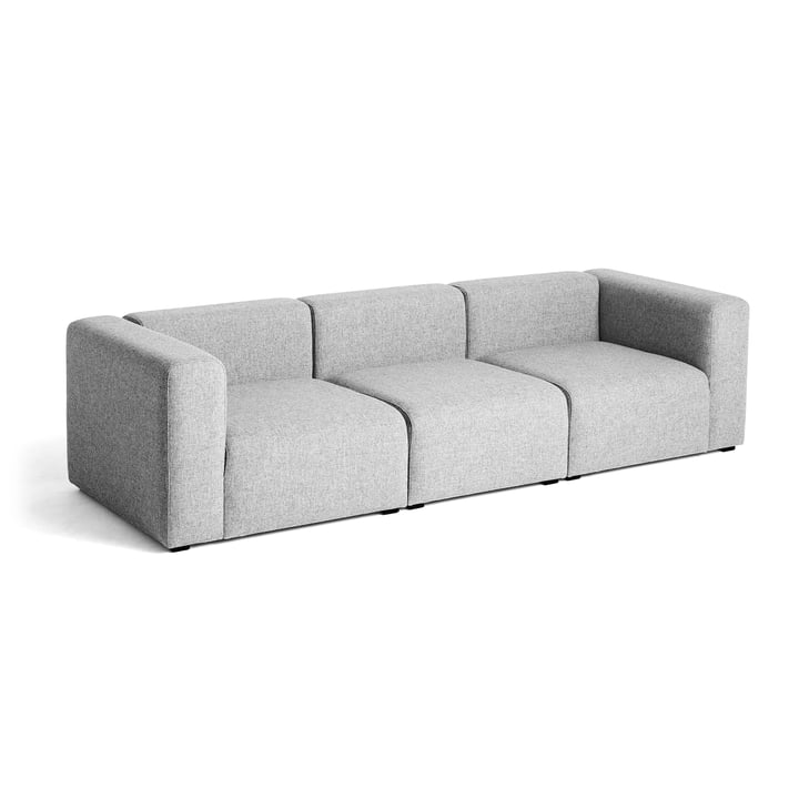 Mags Sofa 3-Sitzer, Kombination 1 von Hay in Grau (Hallingdal 130)