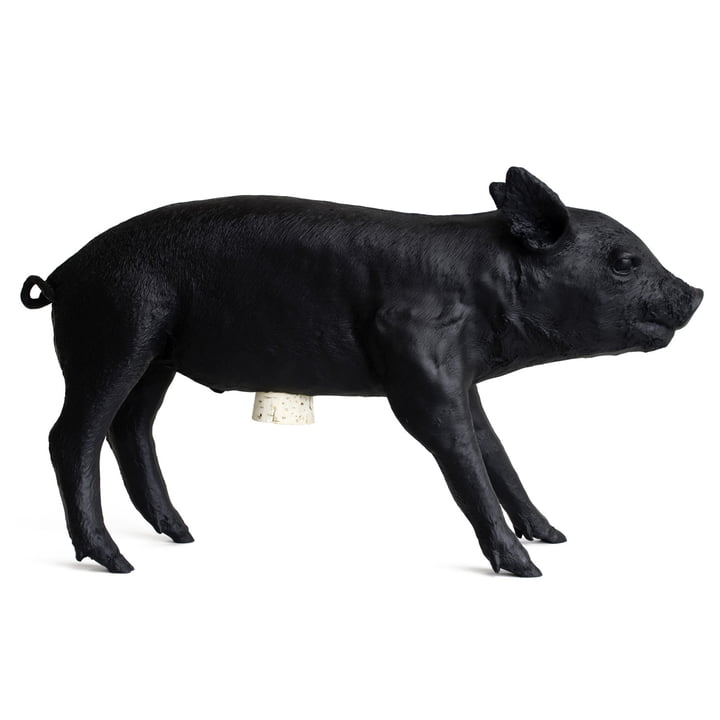 Das Pig Bank Sparschwein von Areaware, schwarz matt