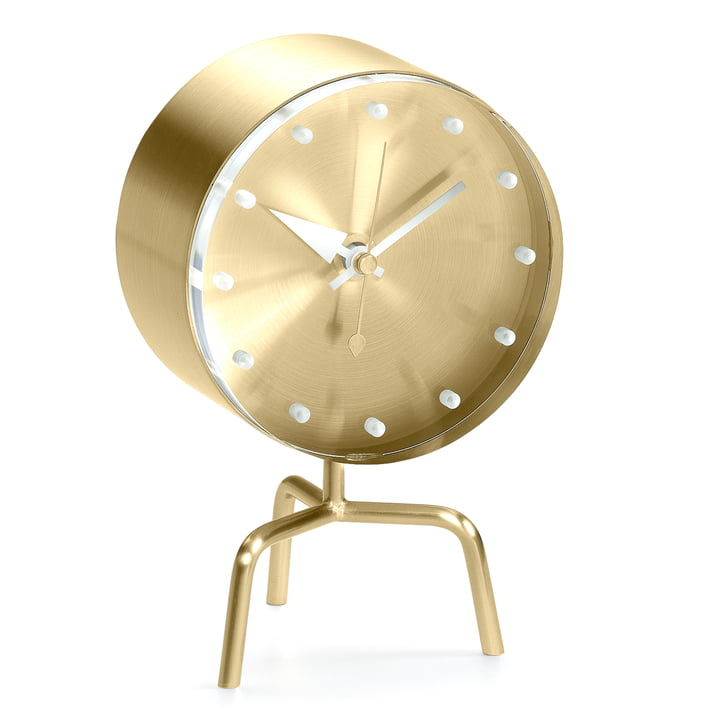 Vitra - Tripod Clock aus Messing