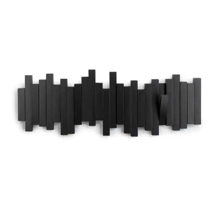 Multi Hook Wandgarderobe von Umbra in schwarz