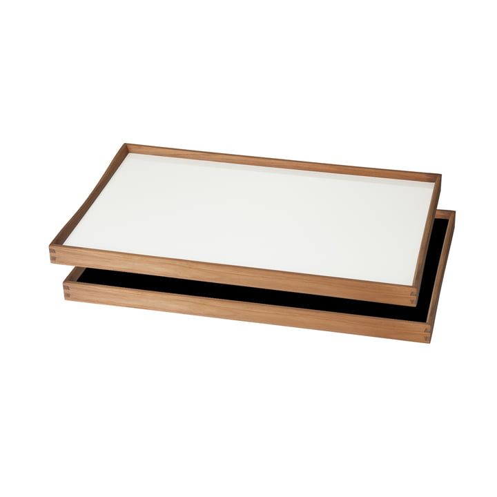 Das Tablett Turning Tray von ArchitectMade, 30 x 48 cm, weiß