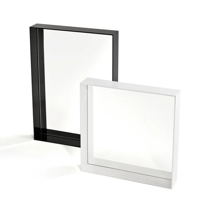 Only Me Spiegel, schwarz 50 x 70 cm, weiß 50 x 50 cm von Kartell