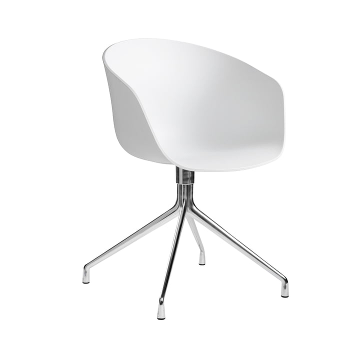 About A Chair AAC 20 von Hay in Aluminium poliert / Weiß