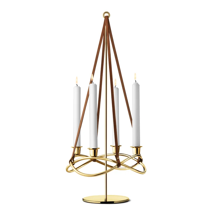 Season Kerzenhalter-Erweiterung vergoldet von Georg Jensen