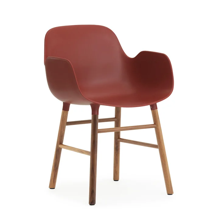 Form Armchair von Normann Copenhagen aus Walnuss in Rot