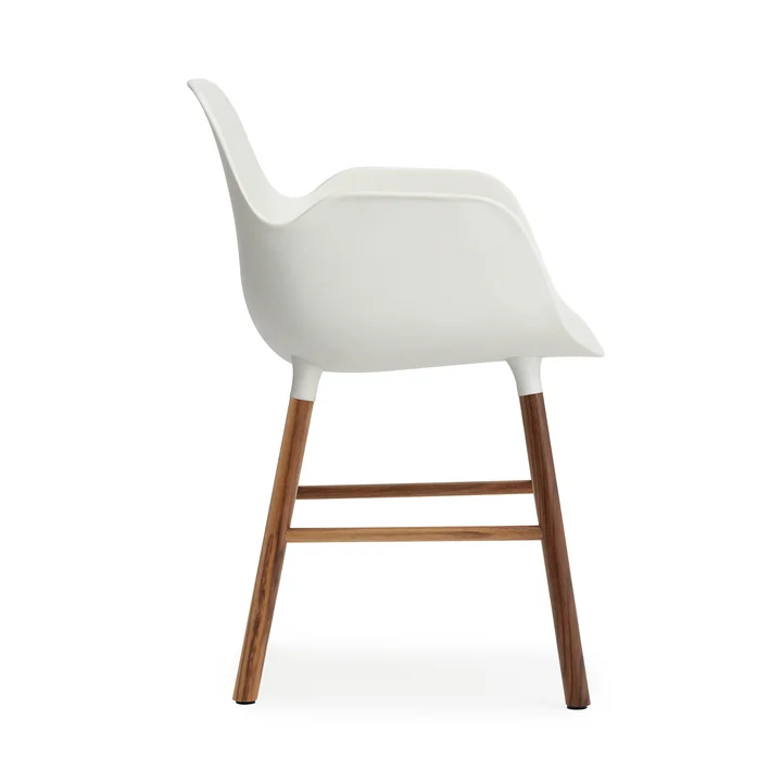Form Armchair von Normann Copenhagen aus Wallnuss in Weiß