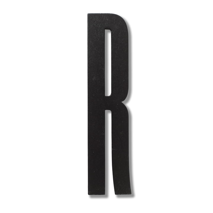 Wooden Letters Indoor R von Design Letters in Schwarz