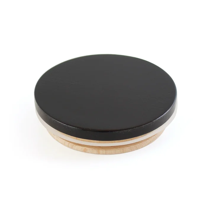 Design Letters - Deckel zu AJ Porzellan Becher, schwarz