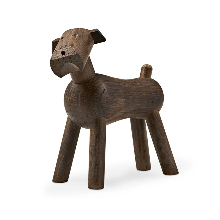 Kay Bojesen - Hund Tim in dunklem Holz