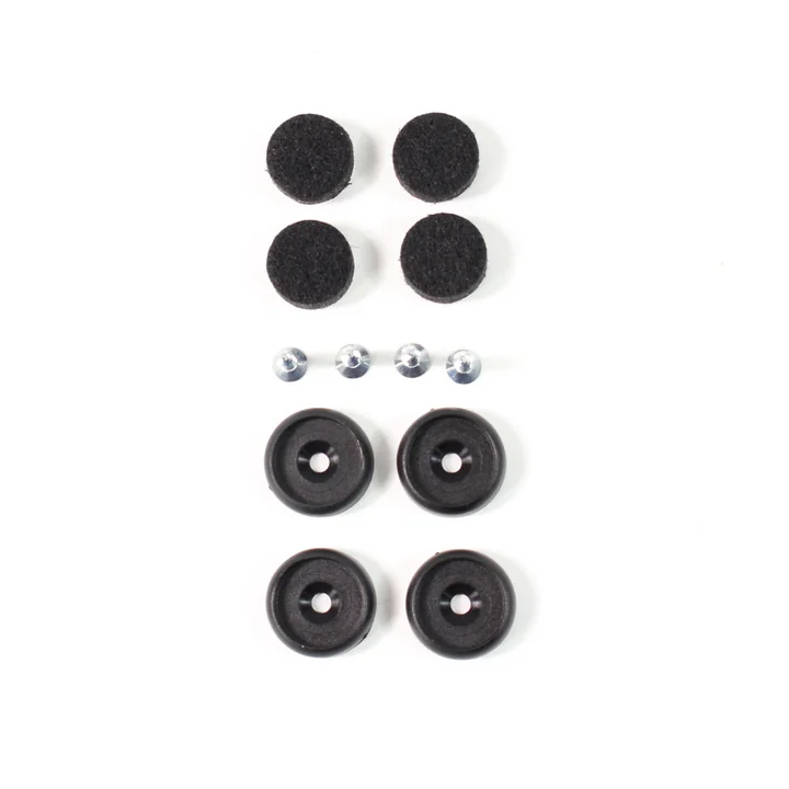 Filzgleitersatz für Plastic Chair DSW / DAW 4er-Set von Vitra in Schwarz / Schwarz