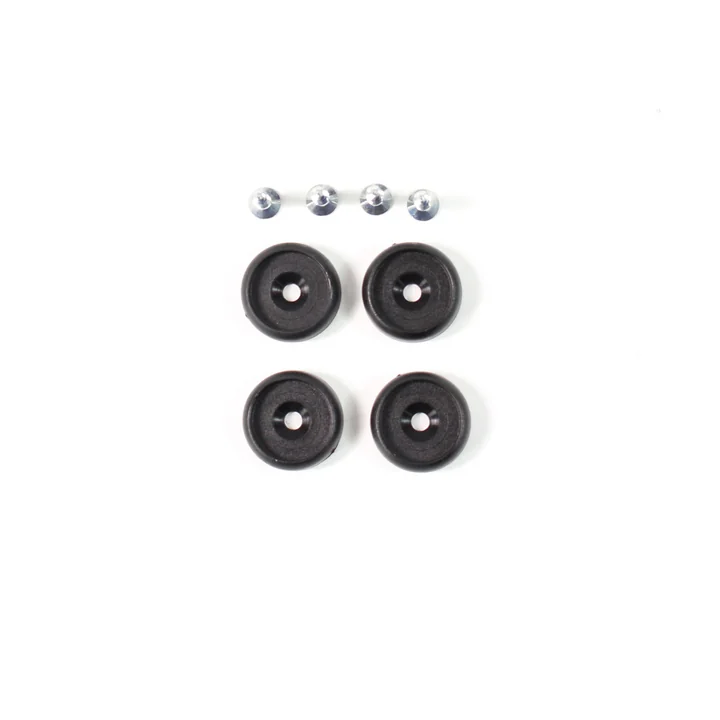 Kunststoffgleitersatz für Plastic Chair DSW / DAW 4er-Set von Vitra in Schwarz