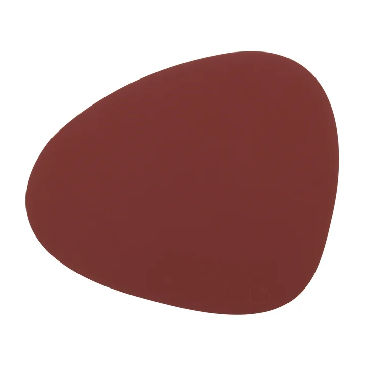 Tischset Curve L von Lind DNA in Nupo rot