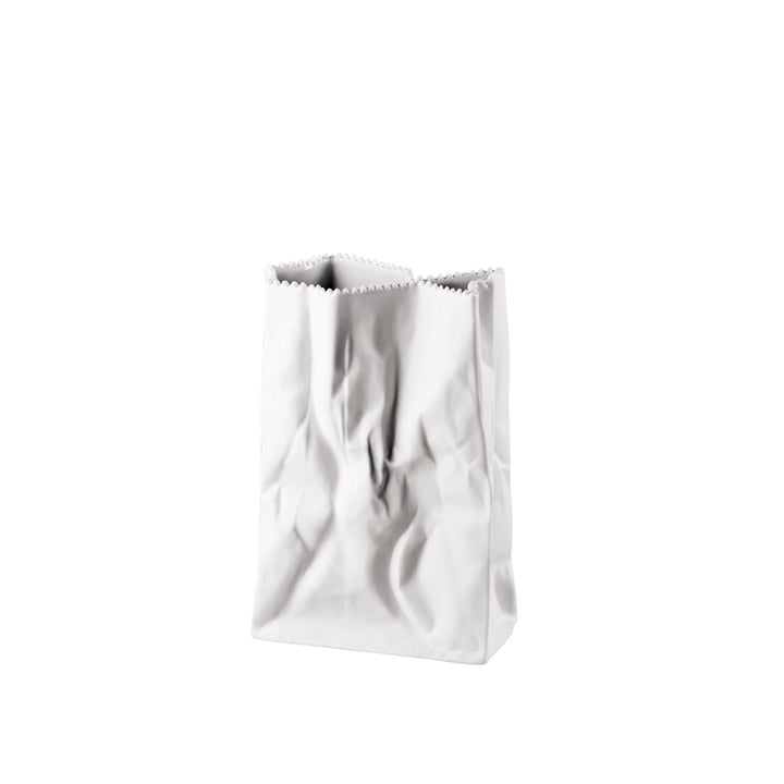 Die Tütenvase von Rosenthal, 18 cm, weiß-matt poliert