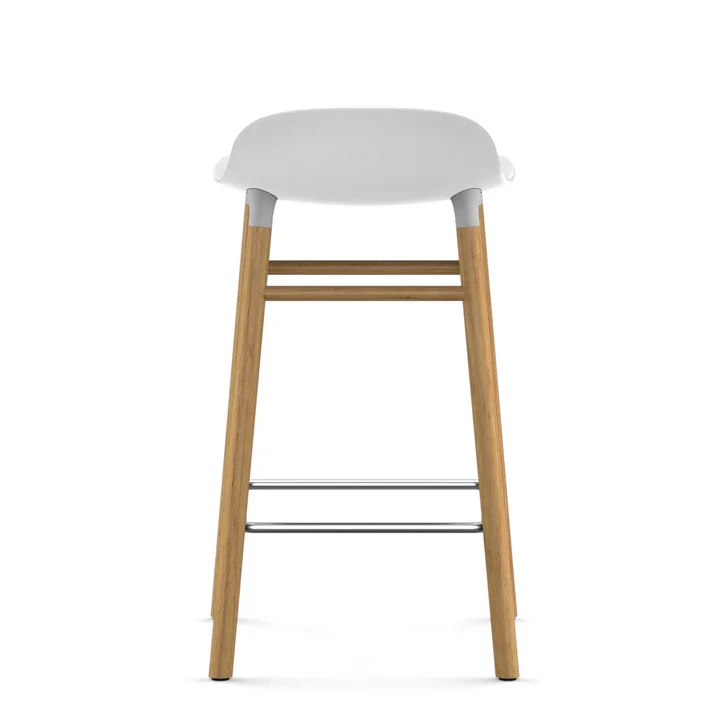 Form Barhocker 65 cm von Normann Copenhagen aus Eiche in Weiß