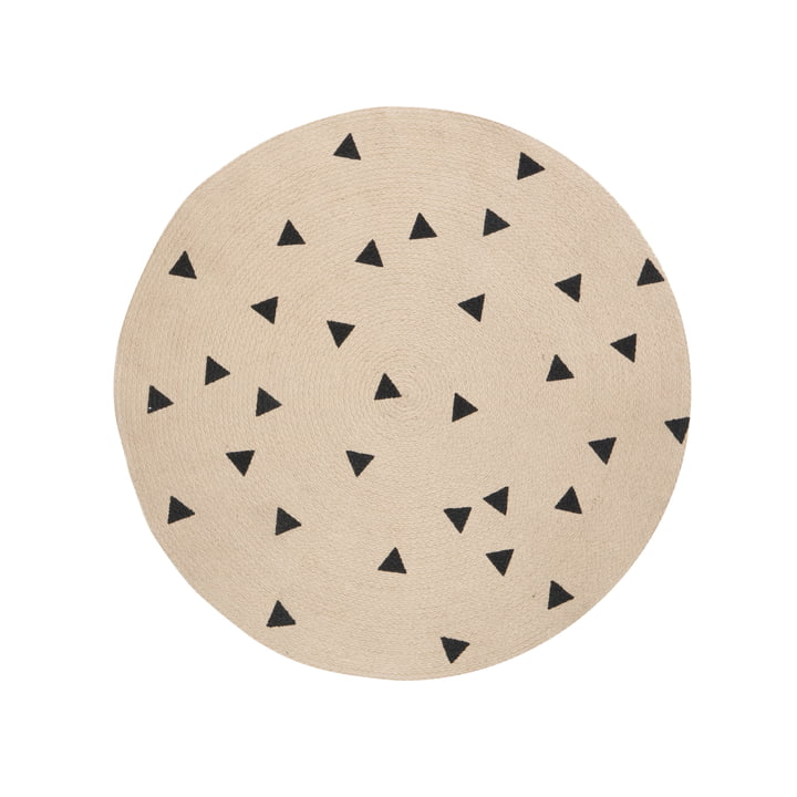 Triangle Jute Carpet Ø 100 cm von ferm Living