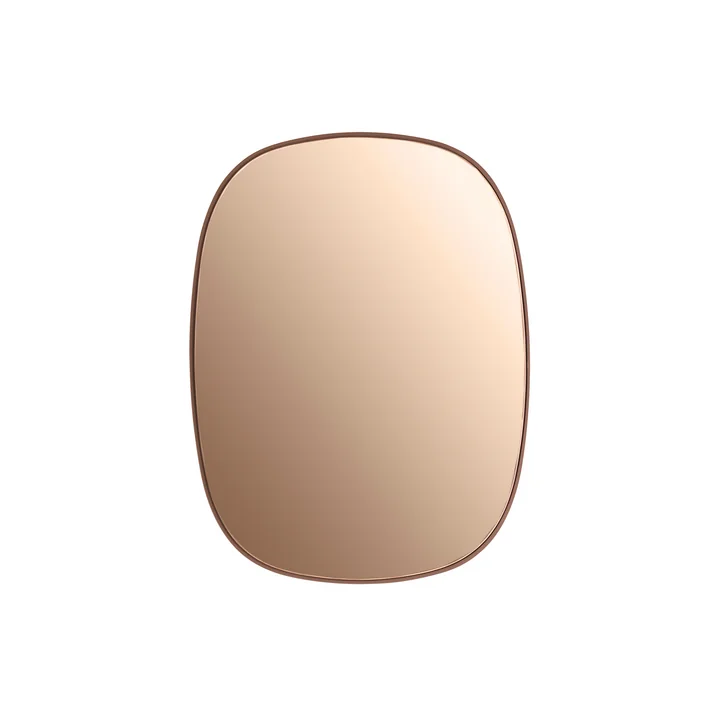 Der Framed Mirror, klein von Muuto, rosa / rosa Glas