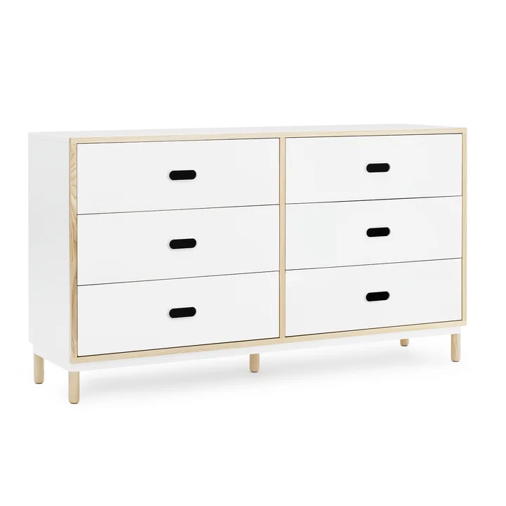 Kabino Sideboard mit 6 Schubladen von Normann Copenhagen in Weiß