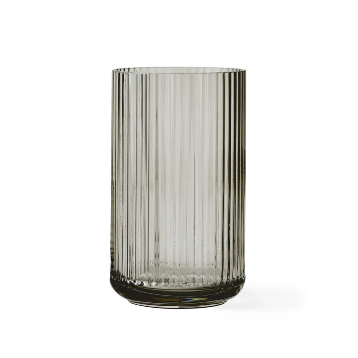 Glasvase H 20 cm von Lyngby Porcelæn in Smoke