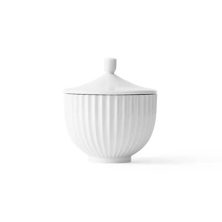 Bonbonniere Porzellan ø 14 cm von Lyngby Porcelæn in Weiß