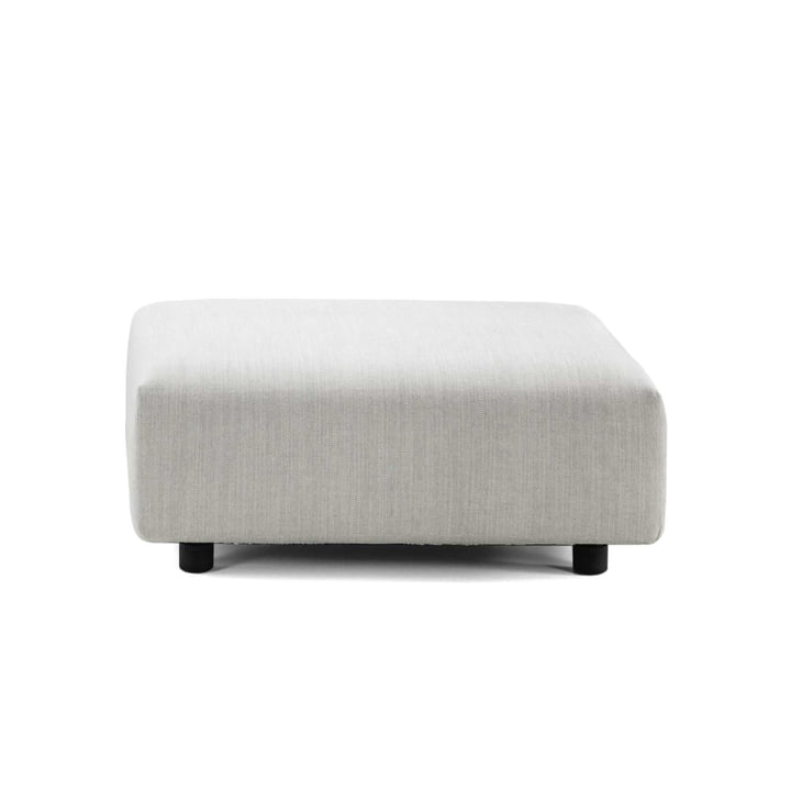 Vitra - Soft Modular Sofa, Ottoman, crème / stahlgrau (Maize 03)