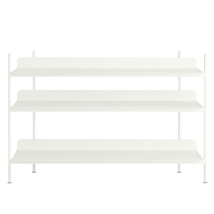 Compile Shelving System (Config. 2) von Muuto in Weiß