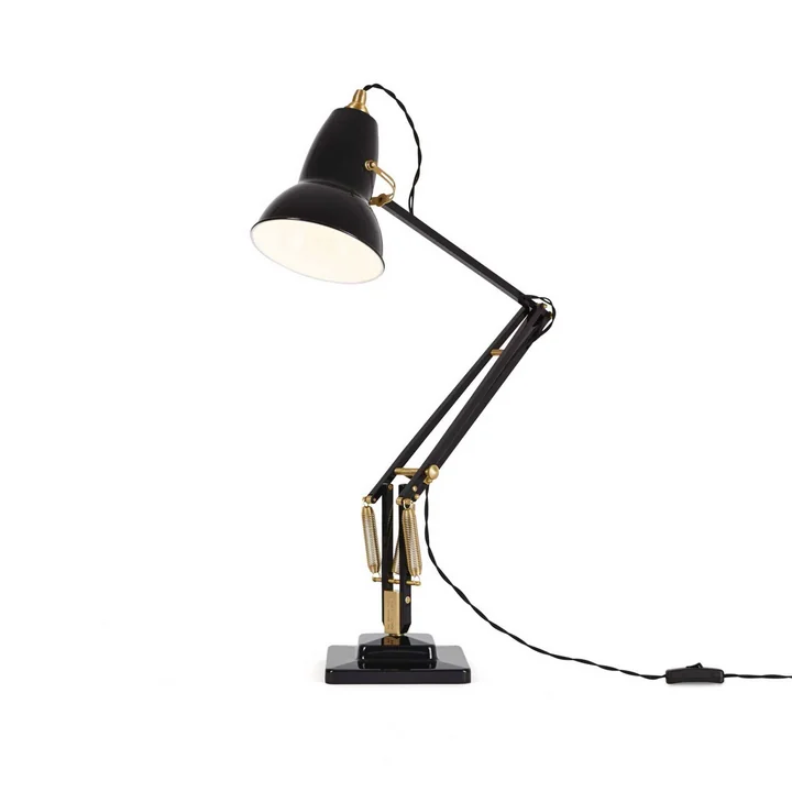 Original 1227 Messing Tischleuchte von Anglepoise in Deep Slate