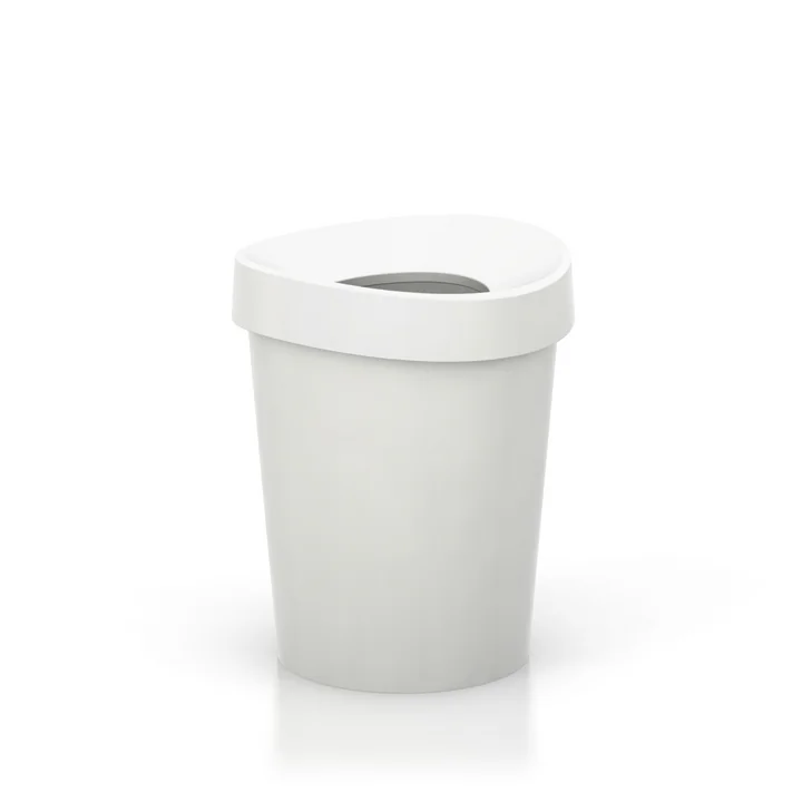 Happy Bin Papierkorb small von Vitra in Weiß