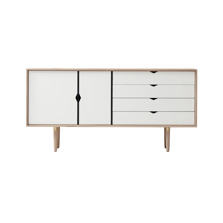 S6 Sideboard von Andersen Furniture in Eiche geseift/ Fronten weiß