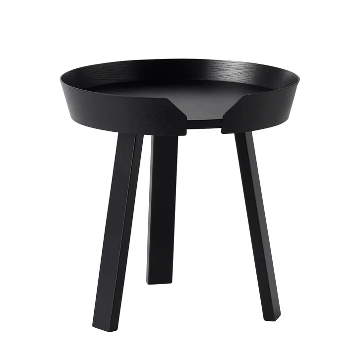 Around Beistelltisch klein von Muuto in Schwarz