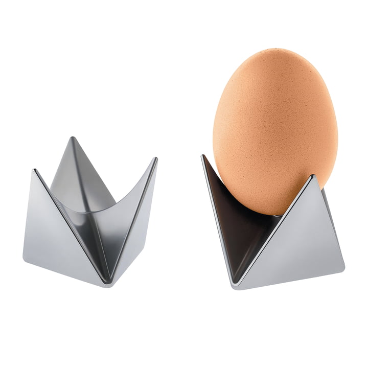 Roost Eierbecher von Alessi in Aluminium (2er-Set)