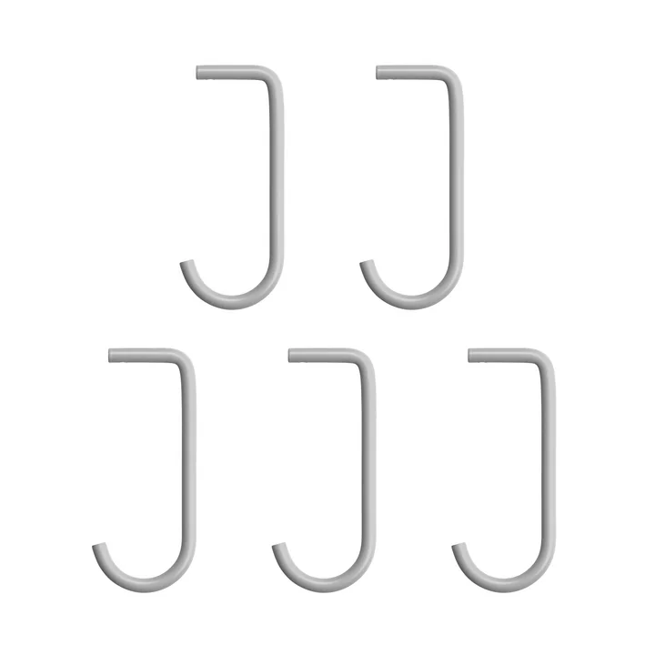 Haken für Metallboden von String in grau (5er-Set)
