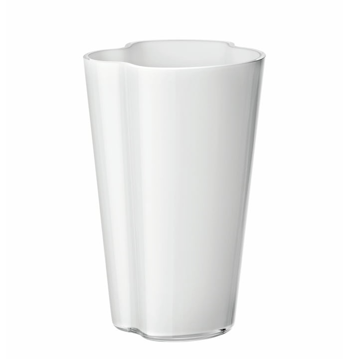 Aalto Vase Finlandia 220 mm von Iittala in Weiß