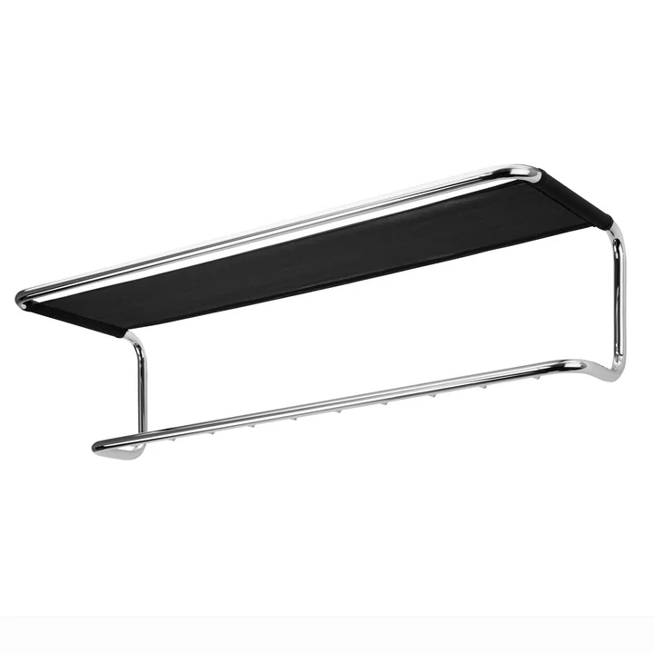 S 1520 Wandgarderobe von Thonet in Chrom/ Schwarz