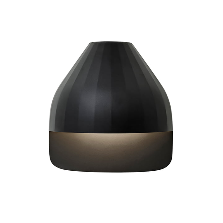 Facet Wandleuchte LED mit Wandplatte small von Le Klint in Schwarz