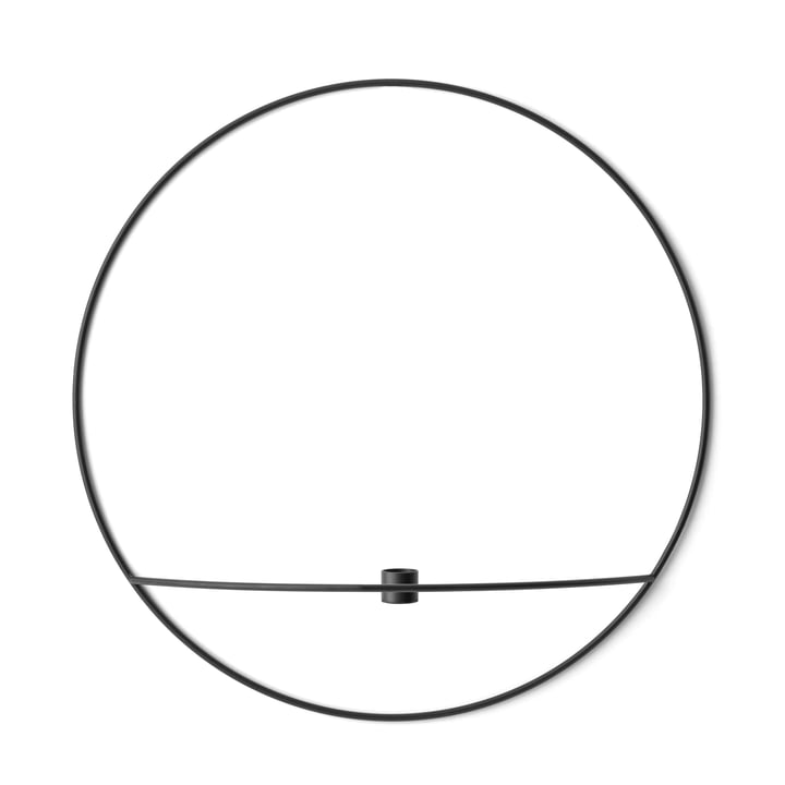 Der Menu - Pov Circle Kerzenhalter, L in schwarz