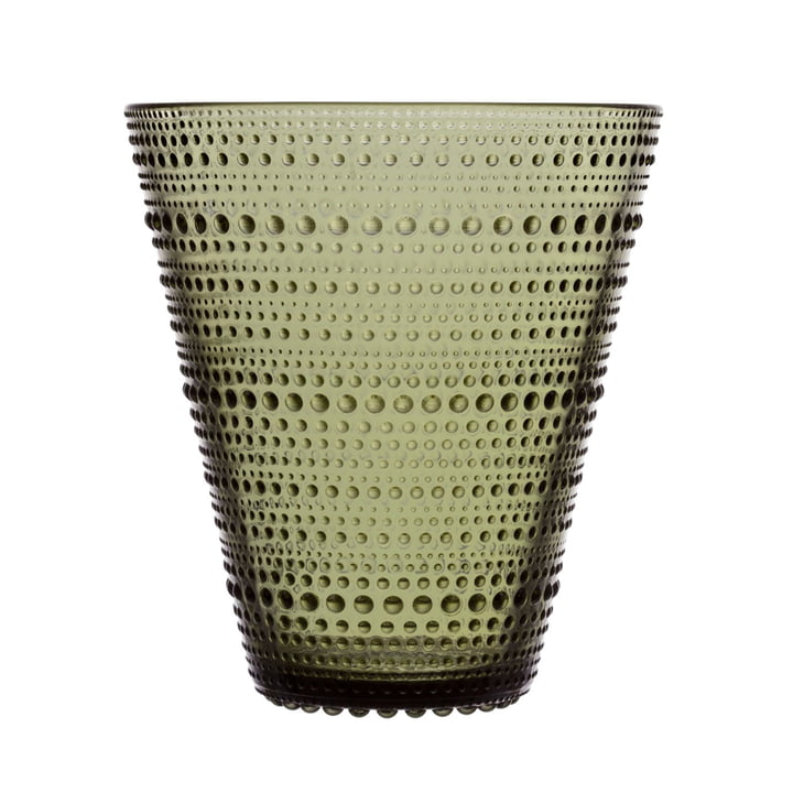 Die Iittala - Kastehelmi Vase 154 mm, moosgrün