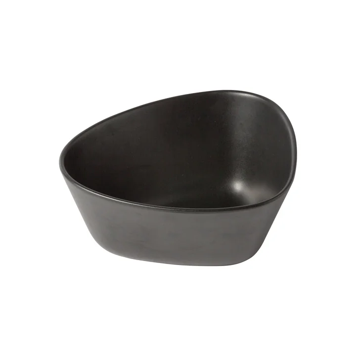 Curve Stoneware Schale M 0.8 l von Lind DNA in Schwarz