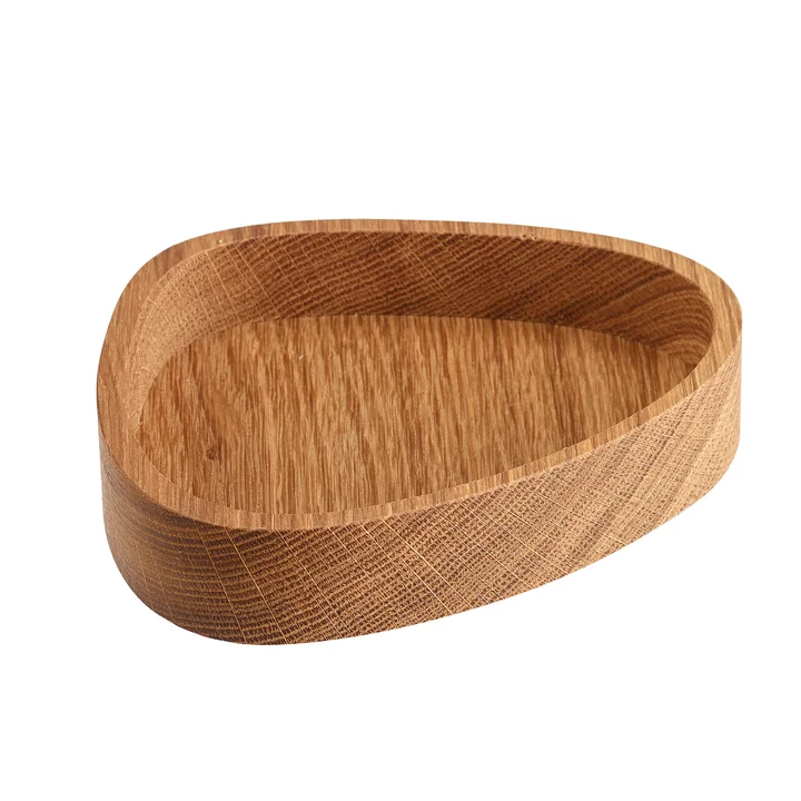 Wood Box Curve L 26 x 23 cm von Lind DNA in Eiche natur