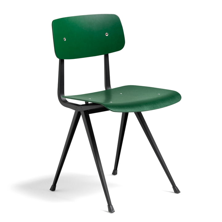 Der Hay - Result Chair, forest green / schwarz