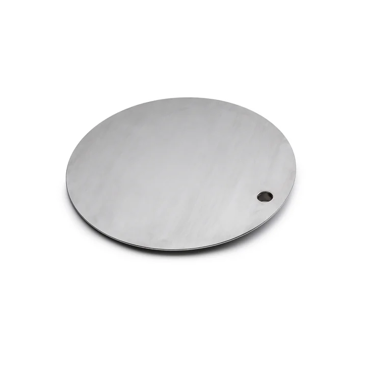 Der höfats - Tisch für Triple Feuerschale, Edelstahl gebürstet